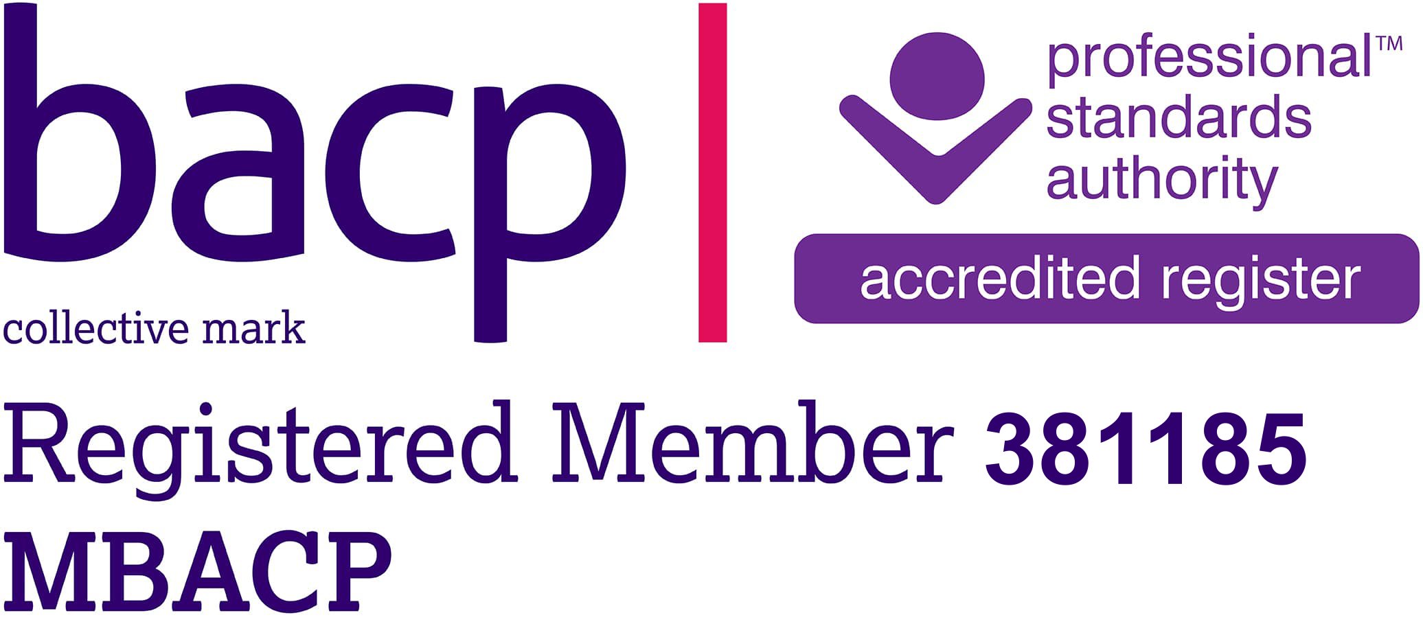 BACP Registered Member 381185 MBACP